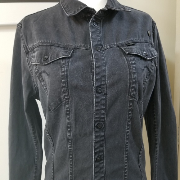 G-STAR Raw Black Grey Women's Denim Jacket - Picture 2 of 7